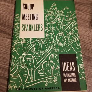 Vintage boy scouts group meeting sparklers paperback Book 1973 Printing